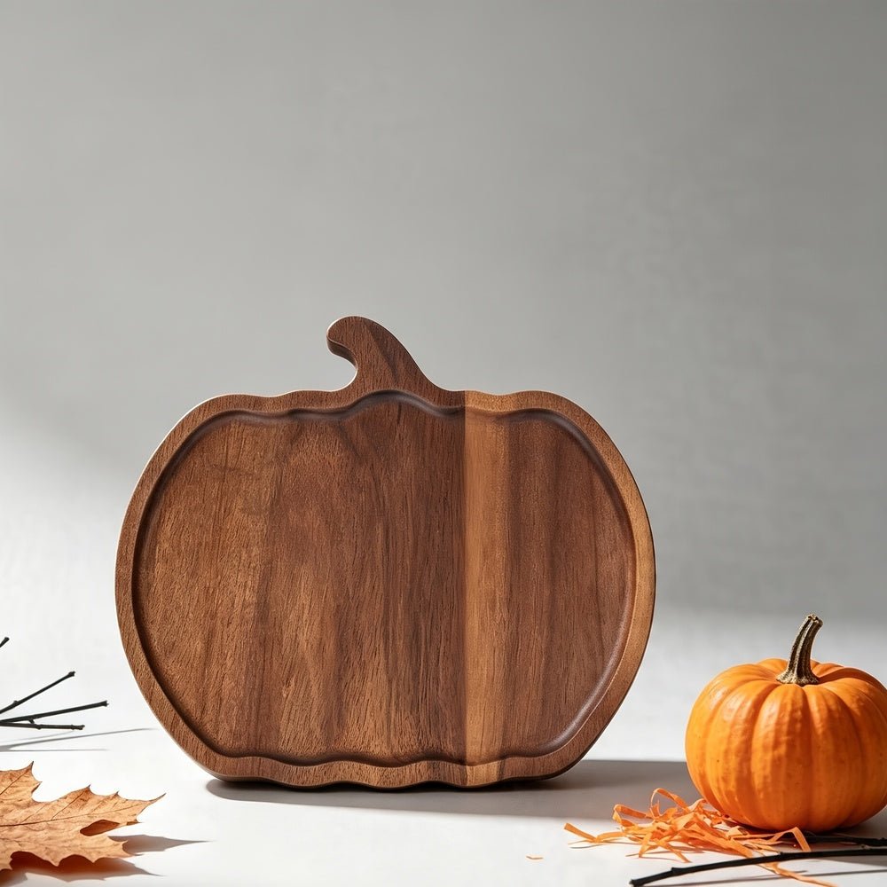 Houten Pompoen Dienblad – Decoratief Dienblad voor Feestdagen - Spotlights shopping