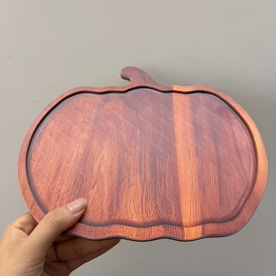 Houten Pompoen Dienblad – Decoratief Dienblad voor Feestdagen - Spotlights shopping