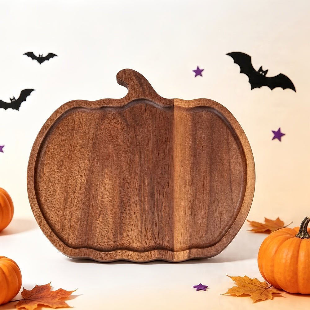Houten Pompoen Dienblad – Decoratief Dienblad voor Feestdagen - Spotlights shopping