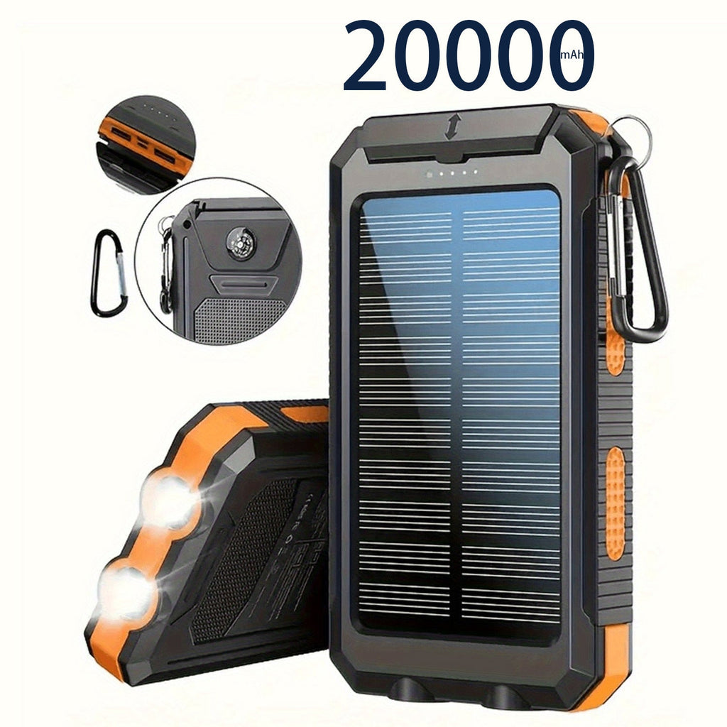 HXETERNAL Solar Powerbank 20000 mAh met LED - Spotlights shopping
