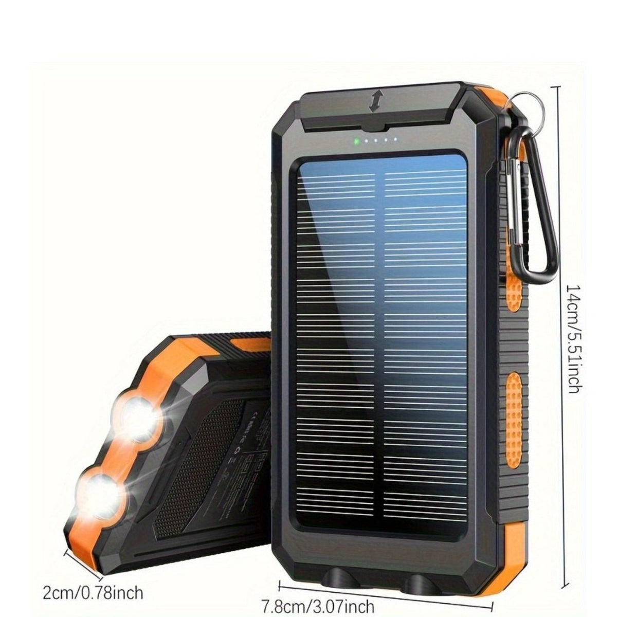 HXETERNAL Solar Powerbank 20000 mAh met LED - Spotlights shopping