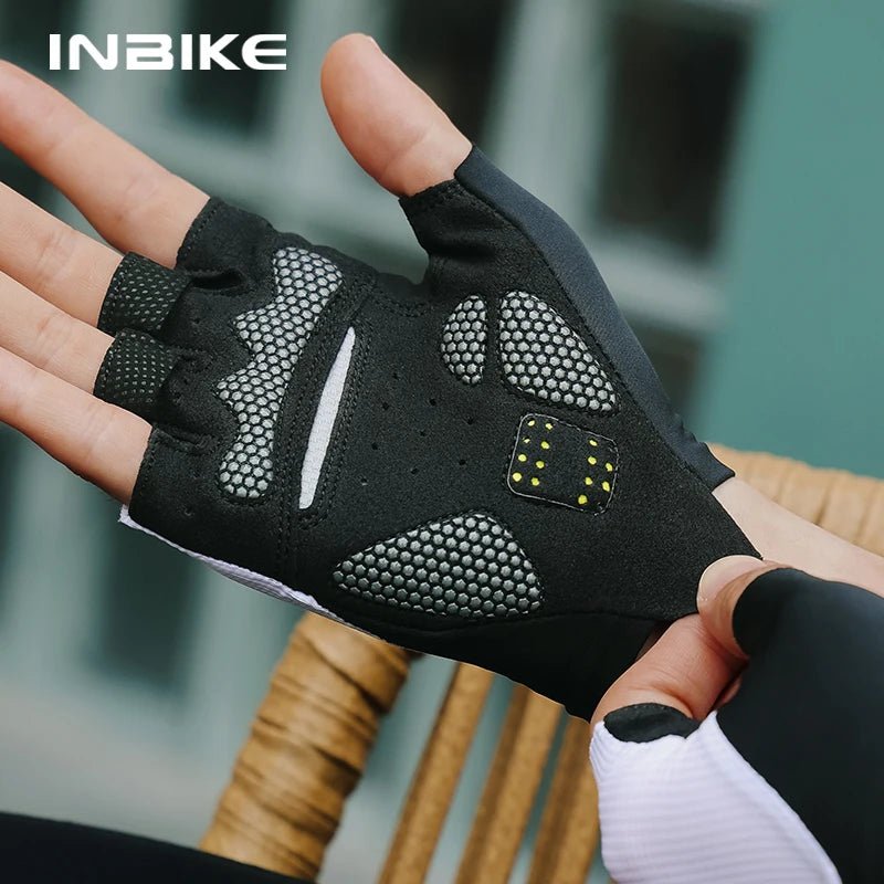 INBIKE 2025 Summer Cycling Gloves for Men Shock-Absorbing Padded Breathable Bicycle Gloves MTB Road Mountain Bike Riding Gloves - Spotlights shopping