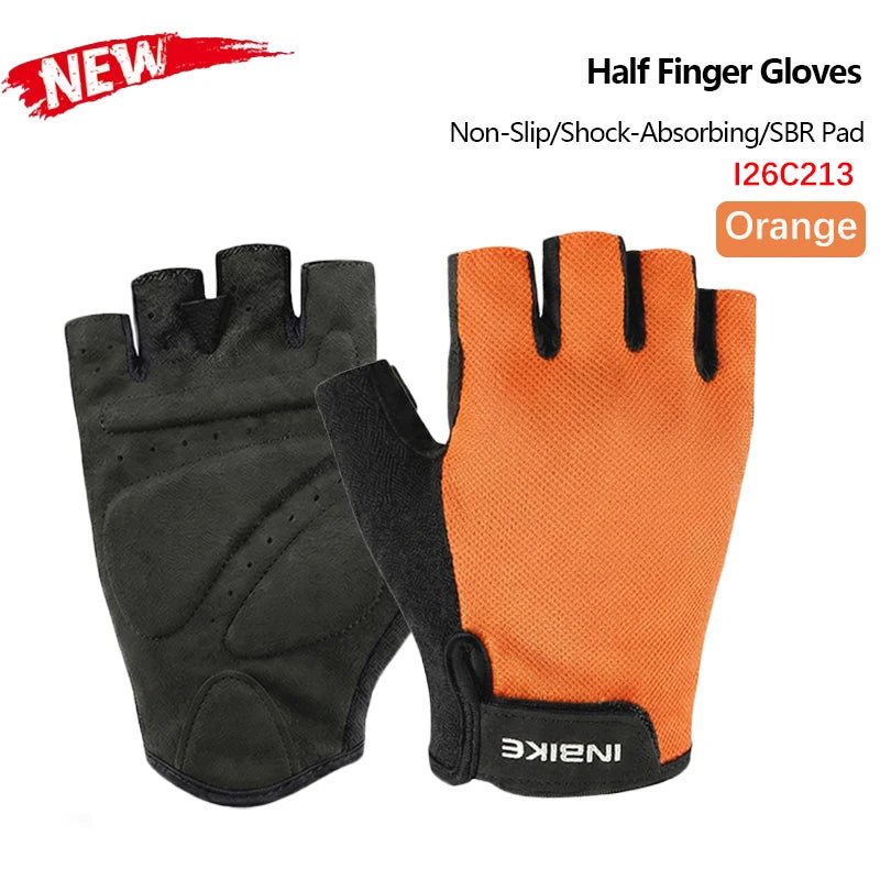 INBIKE 2025 Summer Cycling Gloves for Men Shock-Absorbing Padded Breathable Bicycle Gloves MTB Road Mountain Bike Riding Gloves - Spotlights shopping