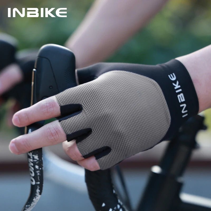 INBIKE zomer fietshandschoenen met gevoerde handpalm voor racefiets en MTB