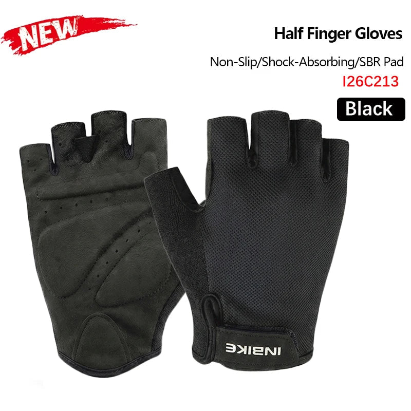 INBIKE zomer fietshandschoenen met gevoerde handpalm voor racefiets en MTB
