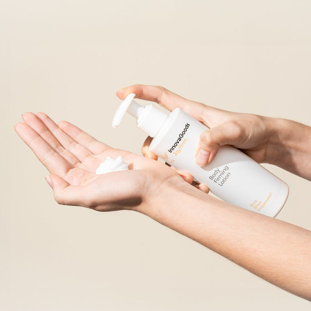 InnovaGoods Rice bodycare set met bodylotion en oplaadbare vacuümmassager met warmte