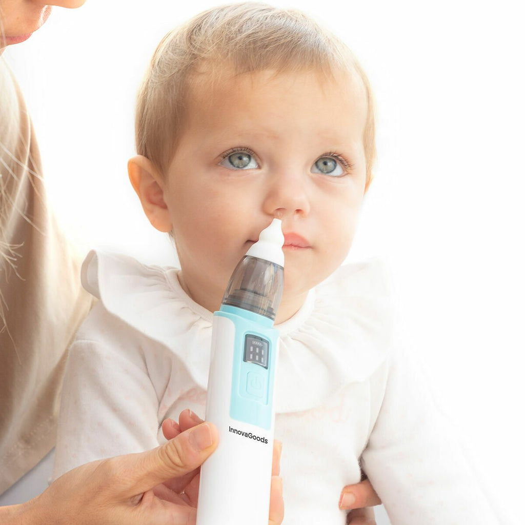 Nizi elektrische neusaspirator voor baby met 6 zuigstanden en siliconen opzetstukken