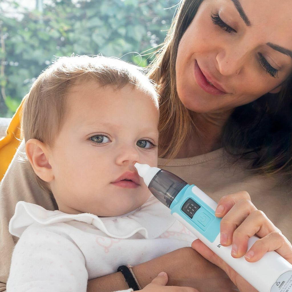 Nizi elektrische neusaspirator voor baby met 6 zuigstanden en siliconen opzetstukken