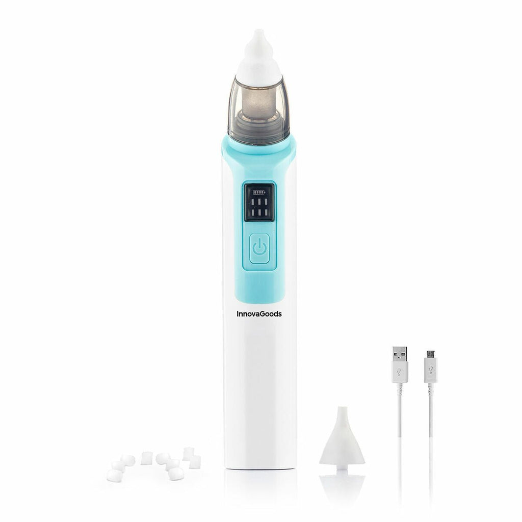 Nizi elektrische neusaspirator voor baby met 6 zuigstanden en siliconen opzetstukken