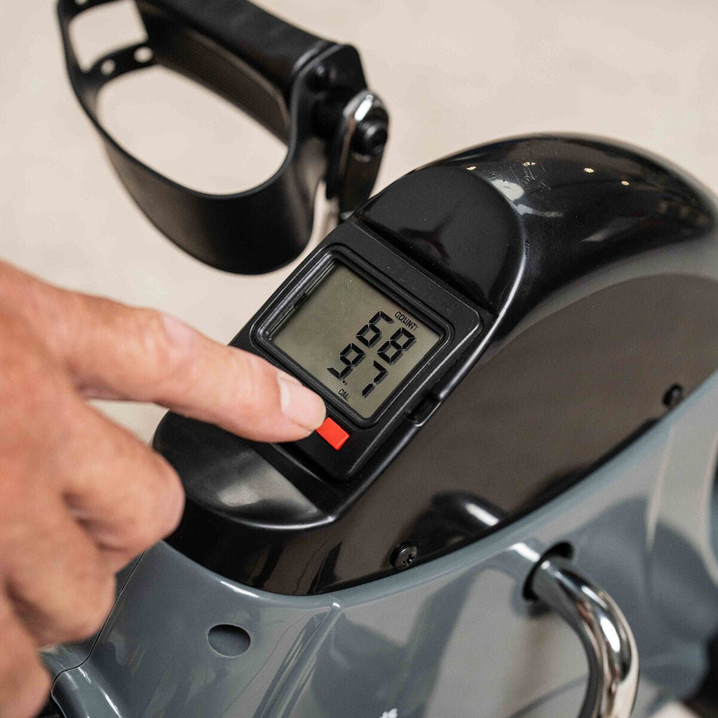 Velora 2100 mini hometrainer voor armen en benen met LCD-display en antislipmat