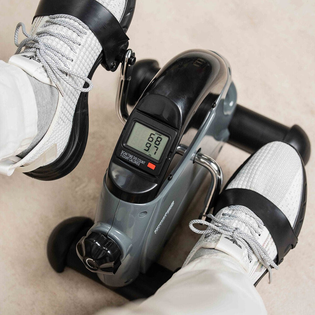 Velora 2100 mini hometrainer voor armen en benen met LCD-display en antislipmat