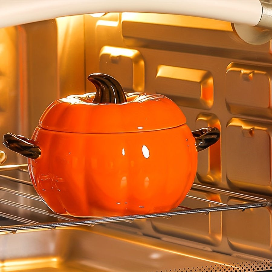 Keramische Pompoen Kom met Deksel – Halloween & Herfst - Spotlights shopping