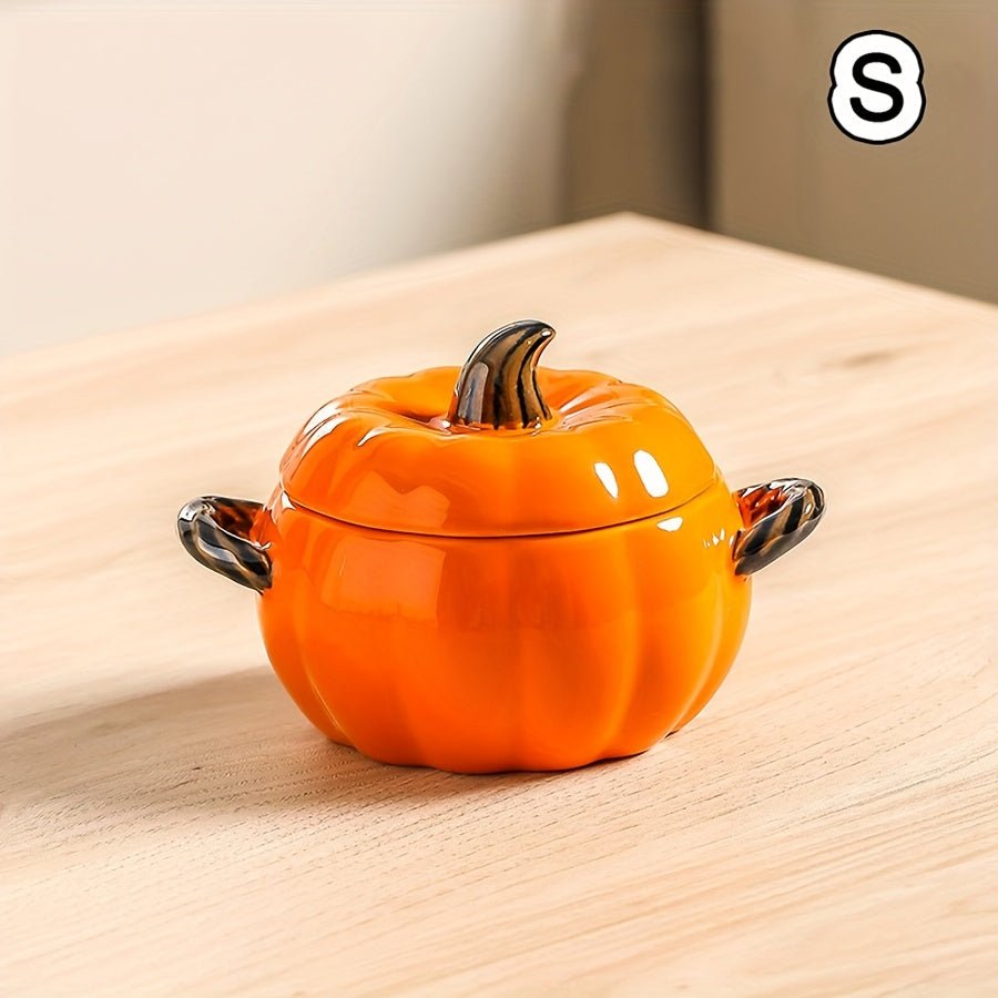 Keramische Pompoen Kom met Deksel – Halloween & Herfst - Spotlights shopping