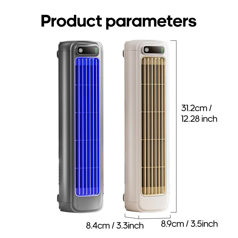 KINSCOTER draadloze luchtcirculatieventilator met 2000mAh accu voor bureau en wandmontage