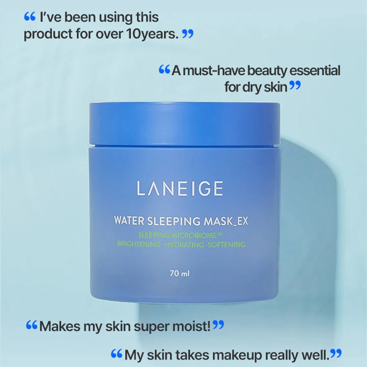 LANEIGE Water Sleeping Mask 70ml,Overnight Hydration,Deep Moisturizing,Luxury Makeup,Korean Skincare,K-Beauty,Korean Makeup - Spotlights shopping