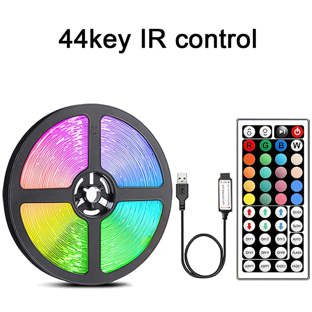 RGB LED Strip met afstandsbediening voor sfeerverlichting in woonkamer, slaapkamer en TV-achtergrond