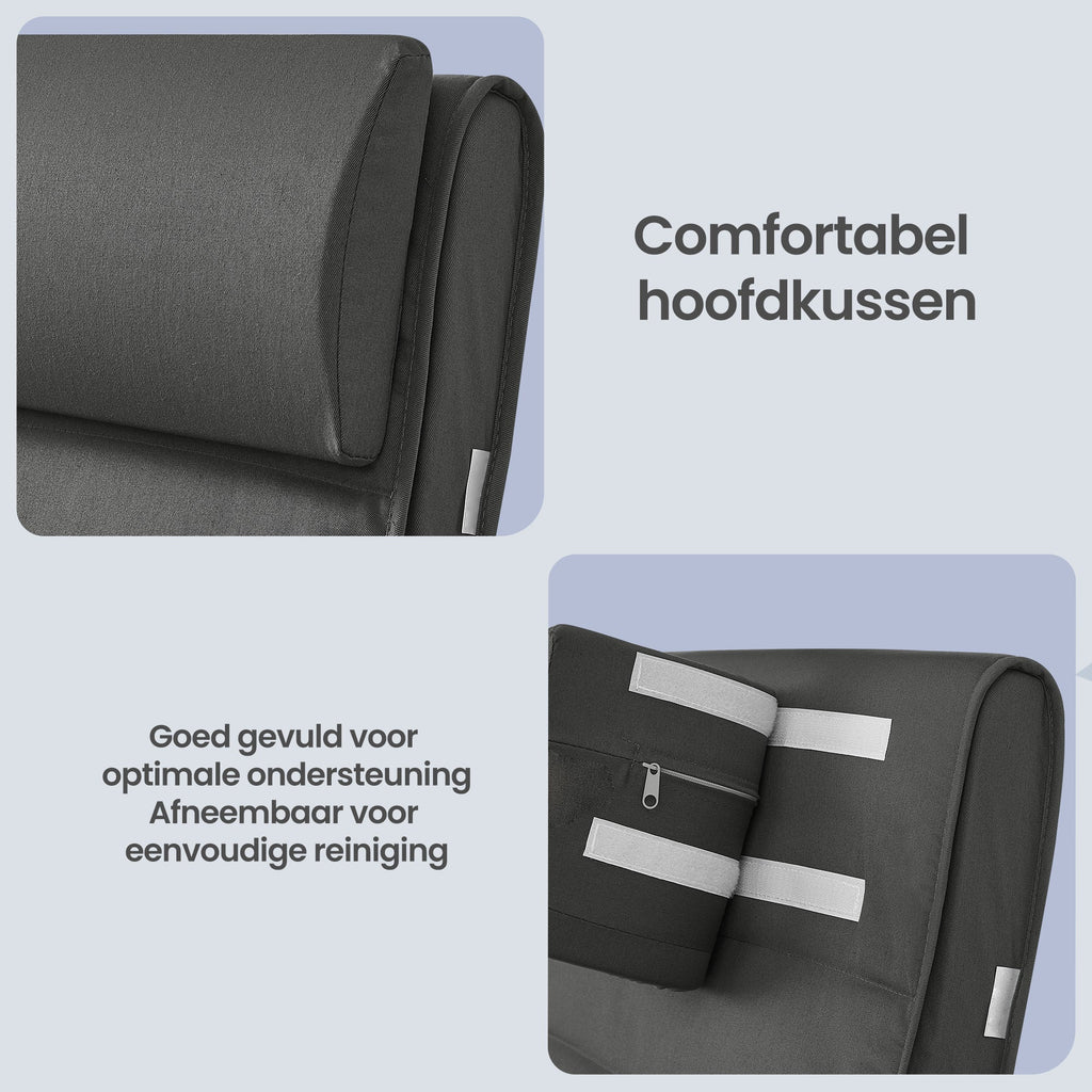 LEDREM Schommelstoel met Verstelbare Voetensteun - Spotlights shopping