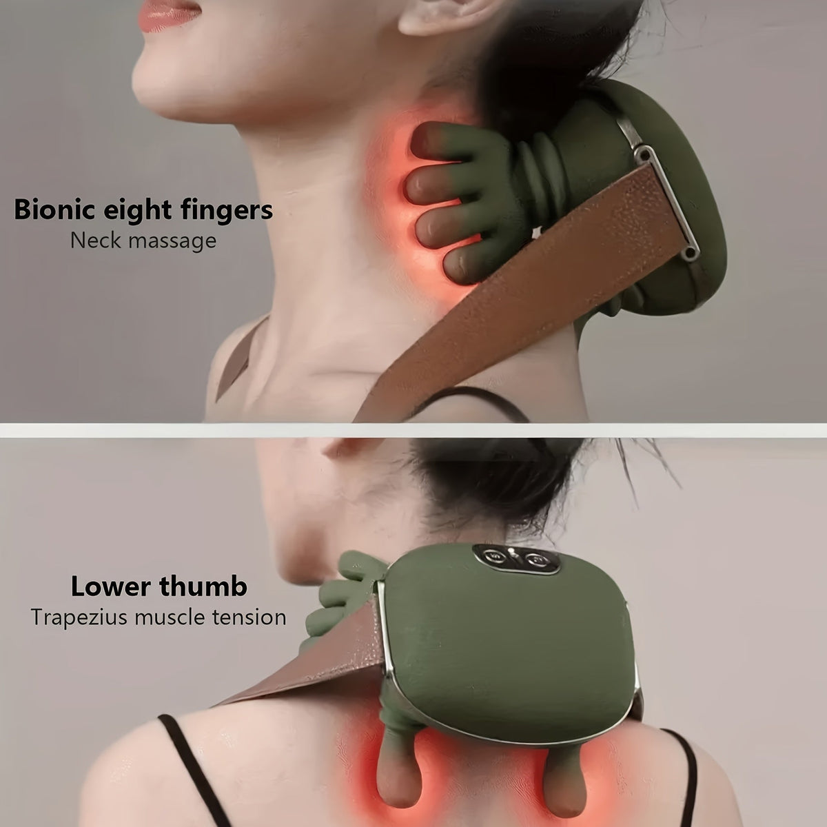 Little Turtle Nek- en Schoudermassager – Oplaadbaar met Warmtefunctie - Spotlights shopping