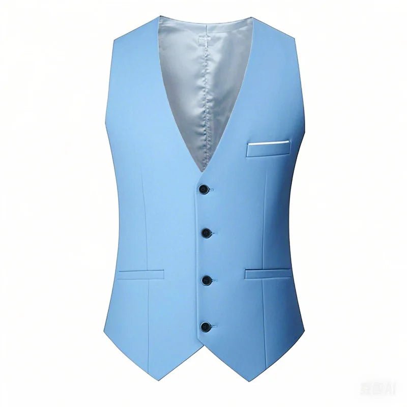 Klassiek heren gilet met verstelbare taille voor zakelijke en formele gelegenheden