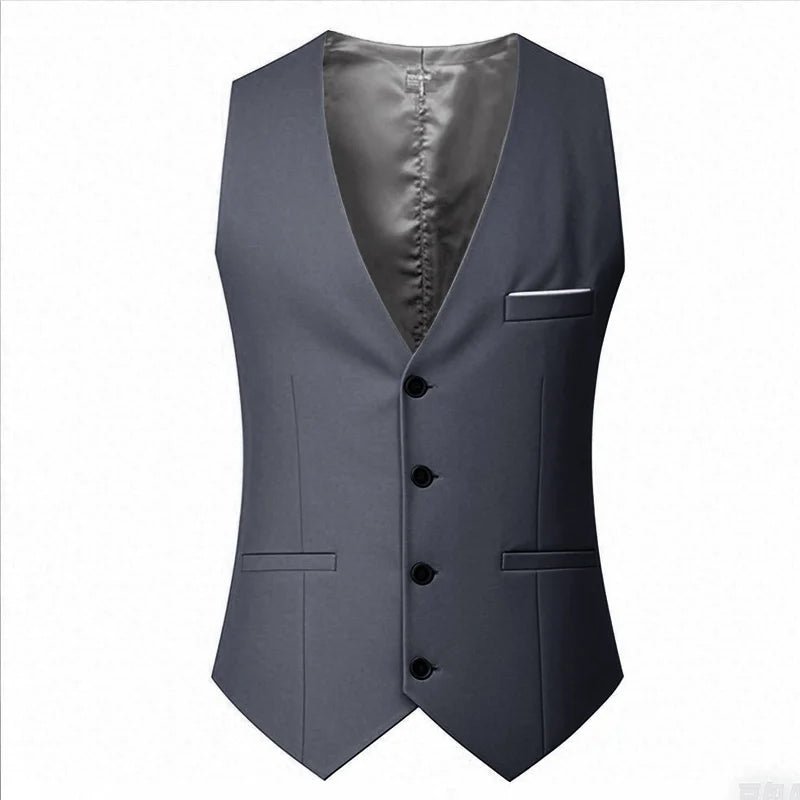 Klassiek heren gilet met verstelbare taille voor zakelijke en formele gelegenheden