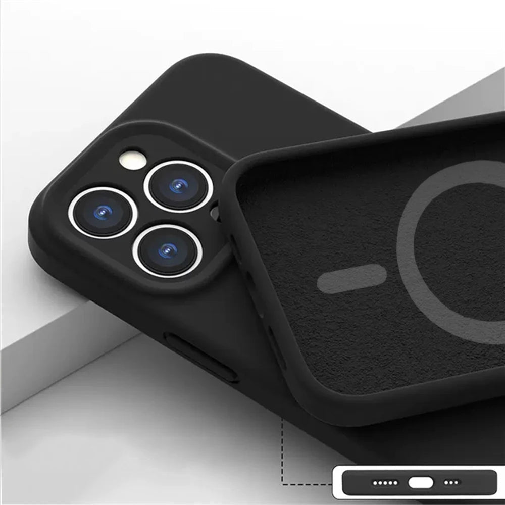 Siliconen MagSafe hoesje voor iPhone