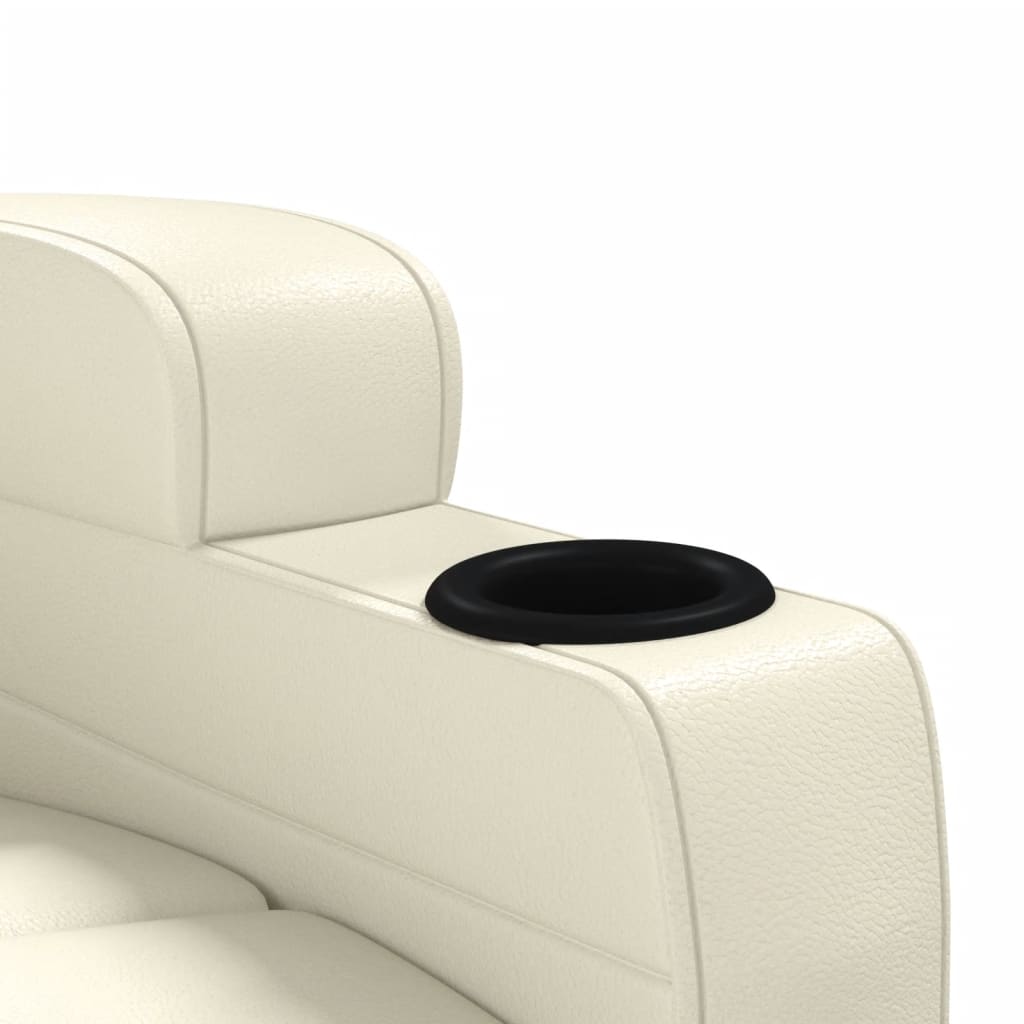 Luxe massagestoel van kunstleer met massagefunctie en verwarming voor optimaal zitcomfort