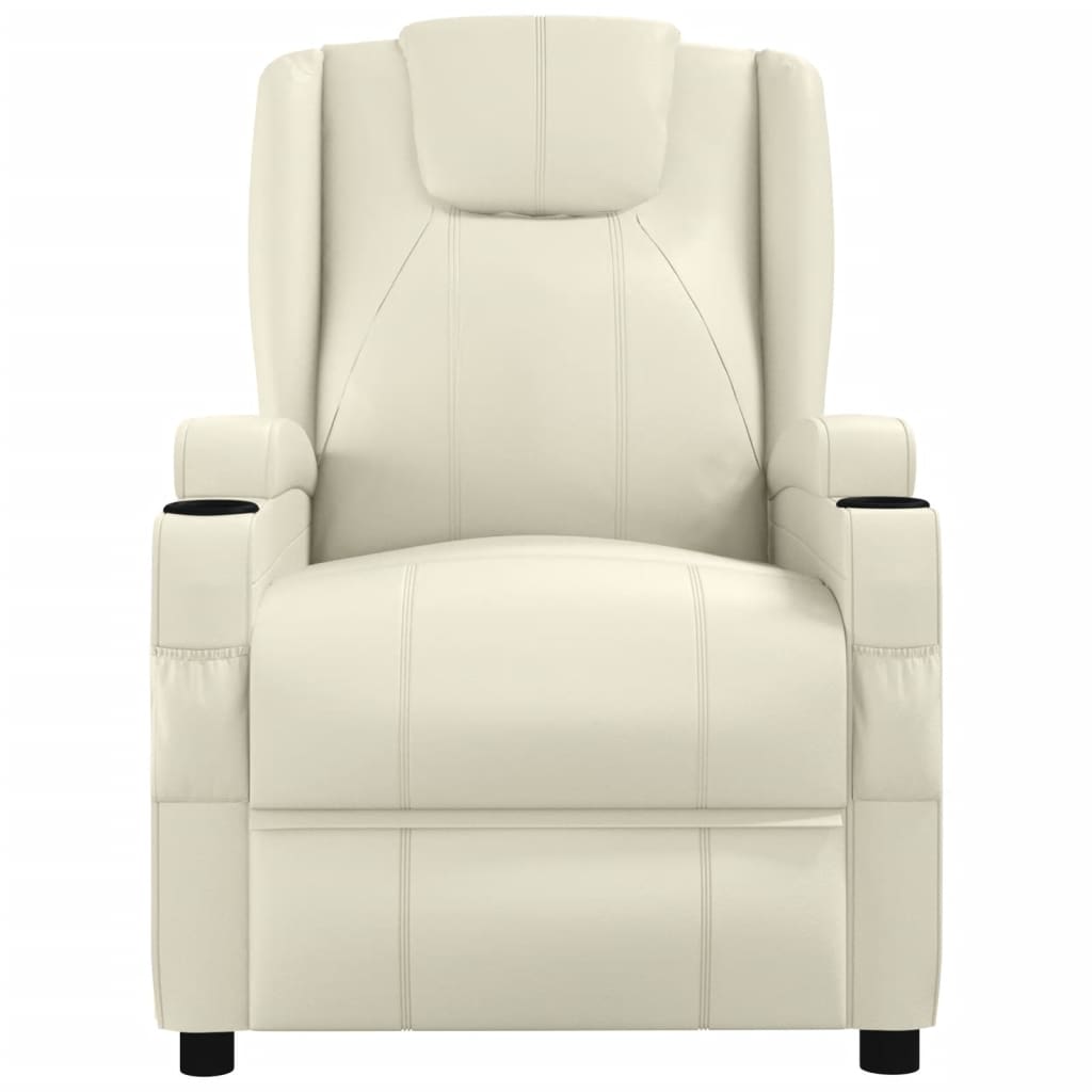 Luxe massagestoel van kunstleer met massagefunctie en verwarming voor optimaal zitcomfort