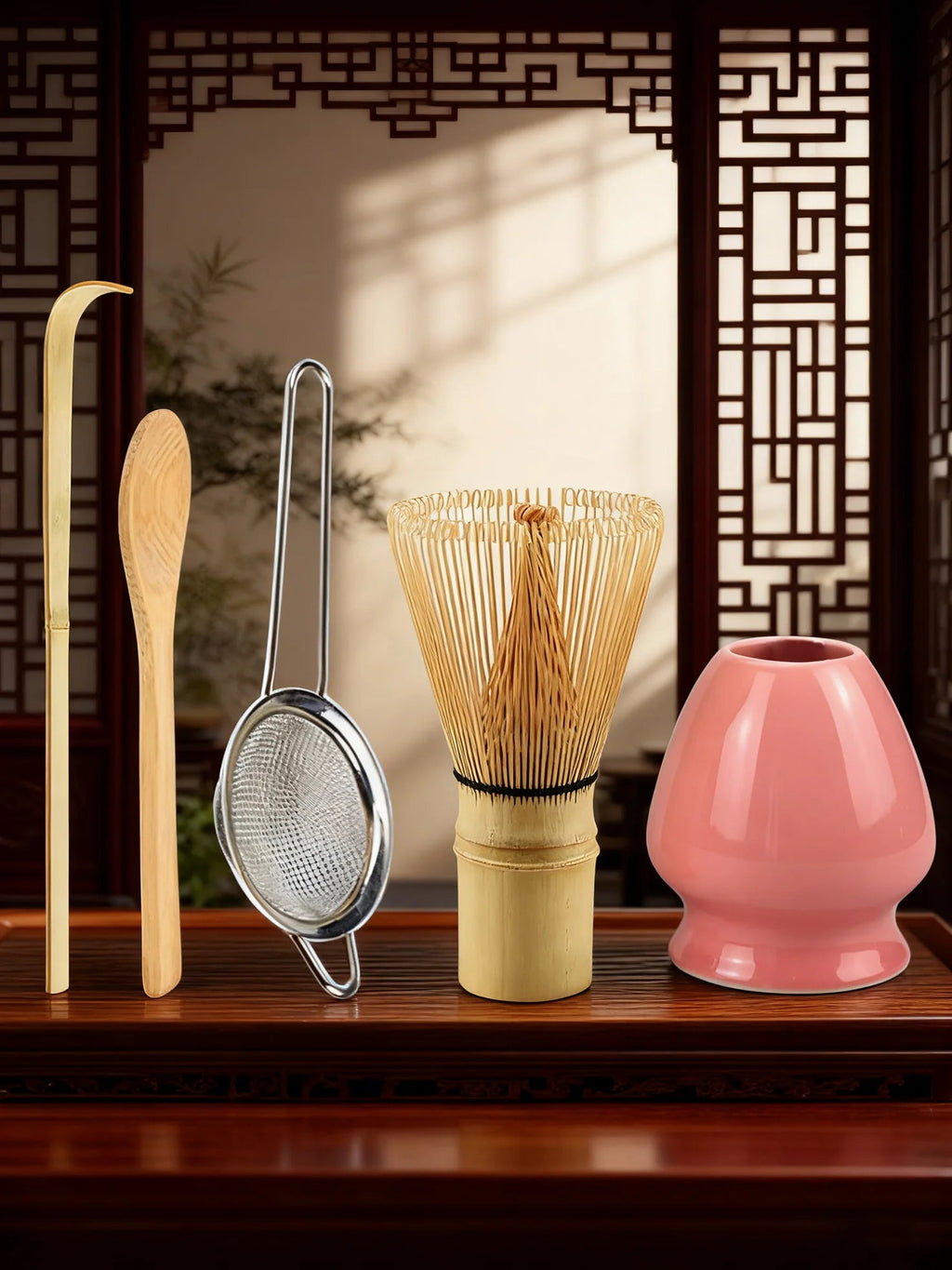 Matcha Set 5-delig – Bamboe Klopper, Zeef & Lepel - Spotlights shopping