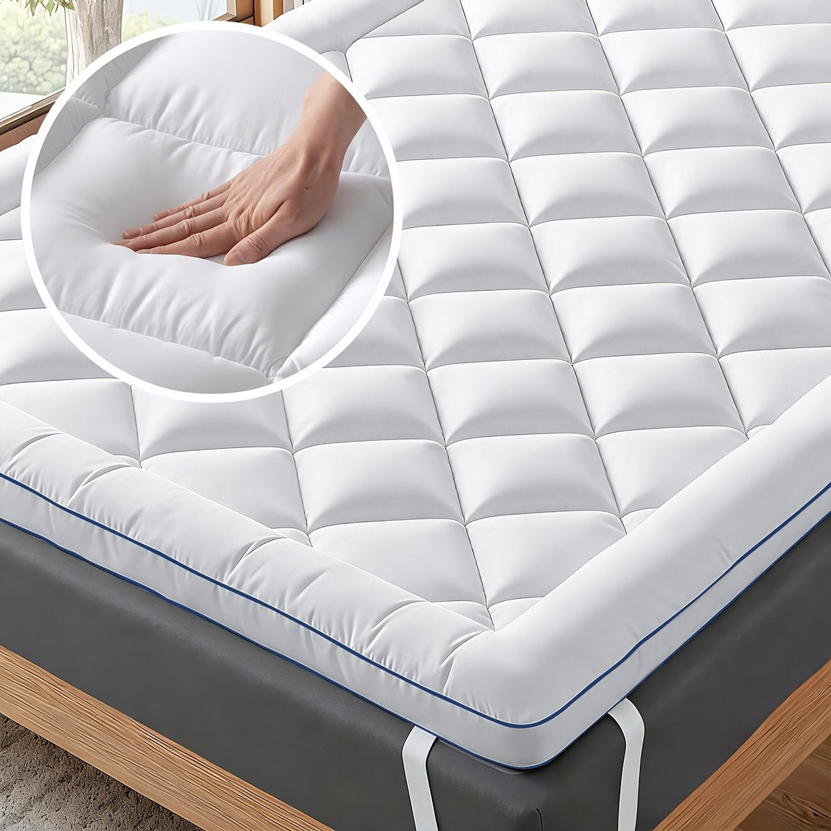 Matrastopper voor Camperbed – Zacht, 1000 GSM Vezelvulling - Spotlights shopping