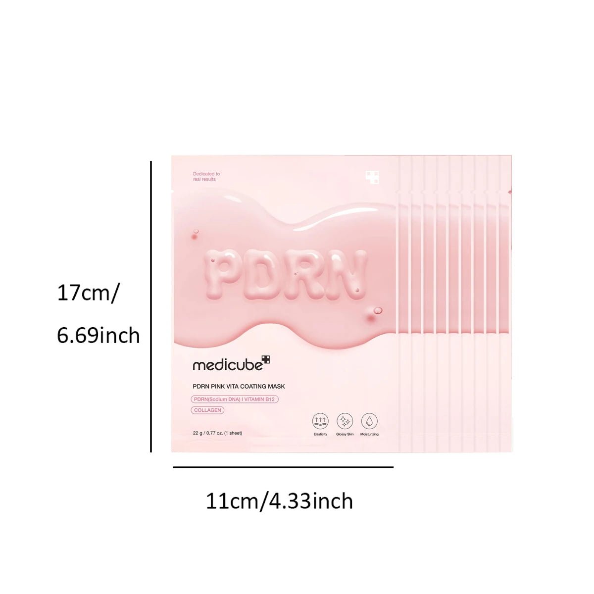 Medicube Salmon DNA PDRN Pink Vita Coating Sheet Mask 10ea,Hydrogel Sheet Technology,Korean Skincare,K-Beauty,Korean Makeup - Spotlights shopping