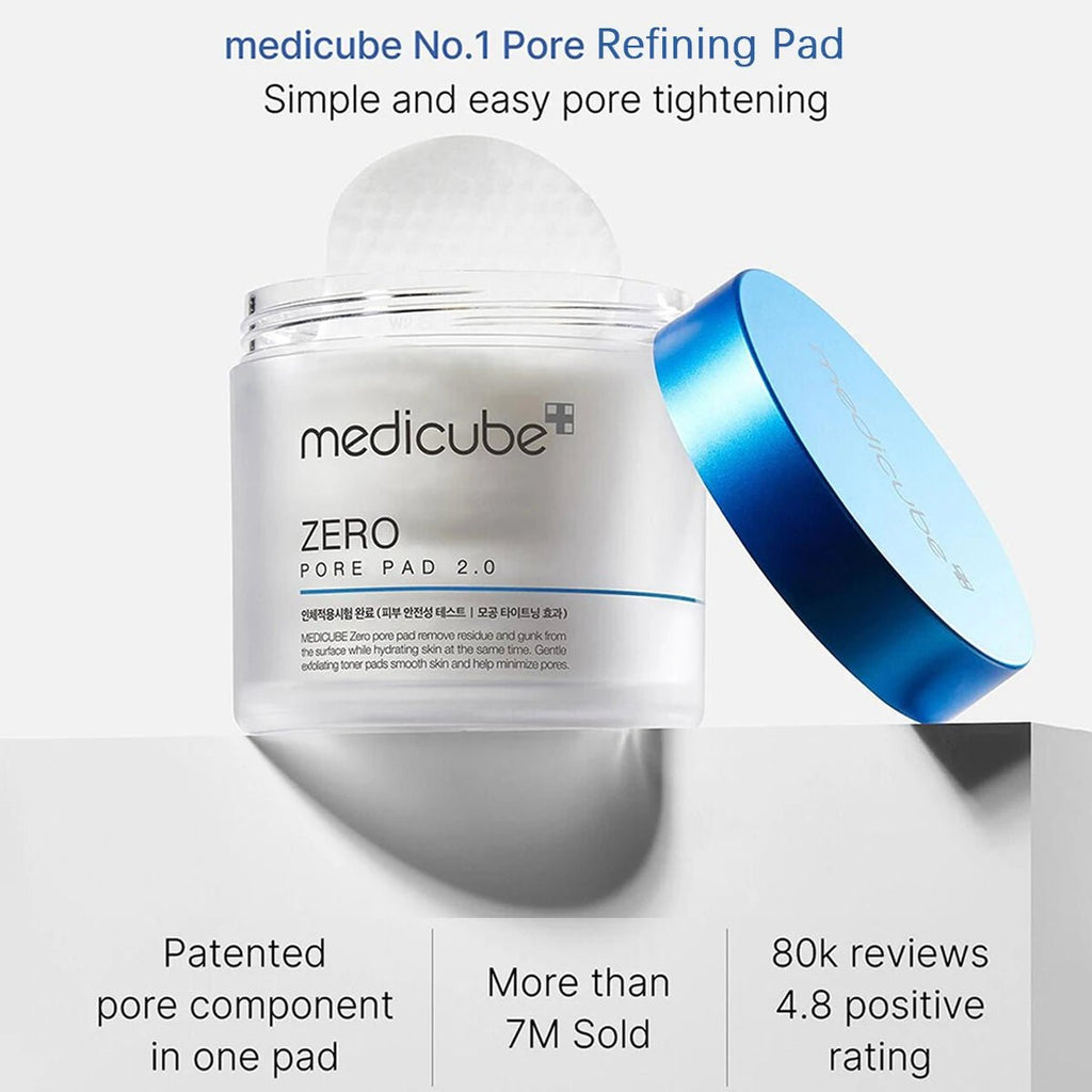 Medicube Zero Pore Pad 2.0 dubbelzijdige Koreaanse skincare pads