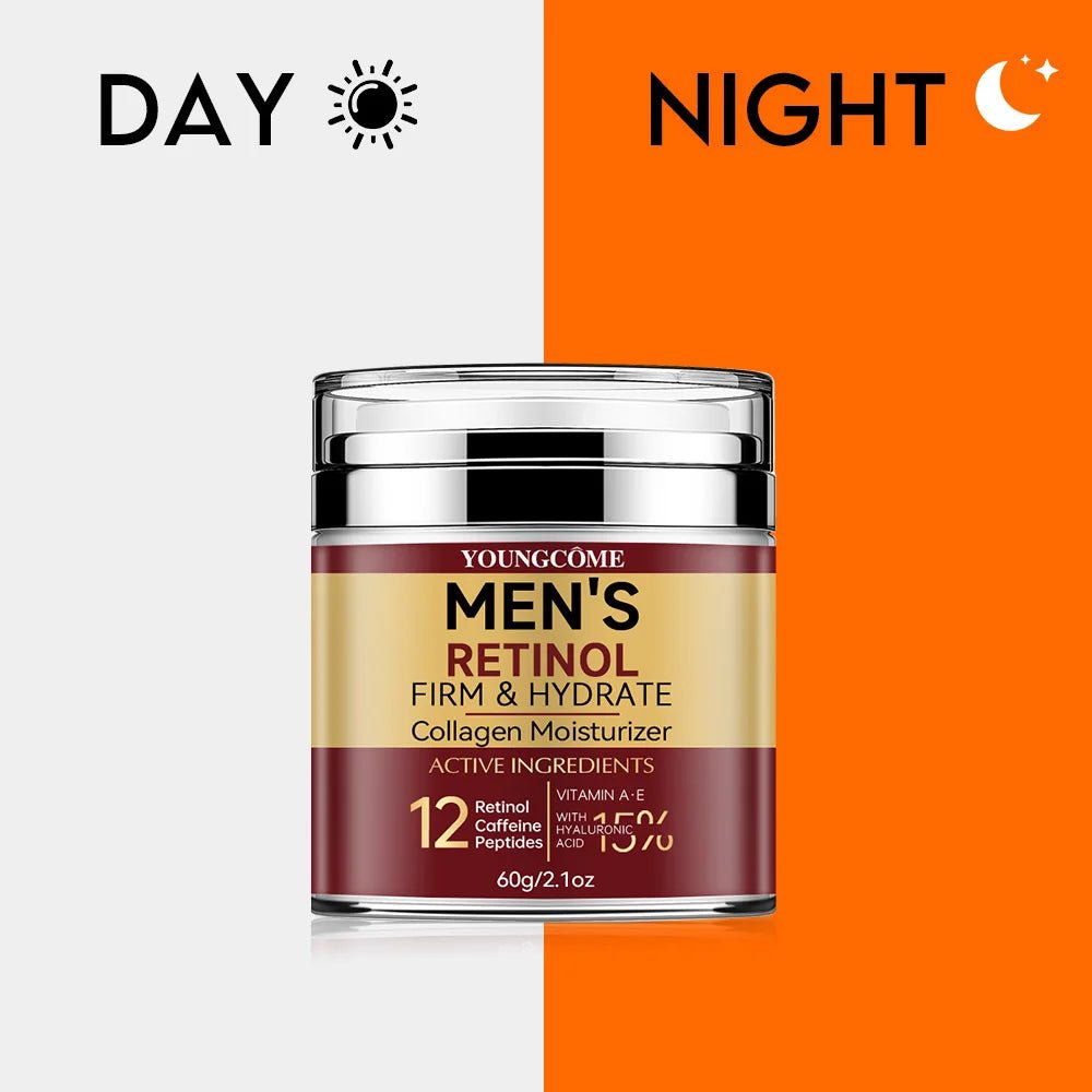 Men's Retinol Firming Face Cream Skincare Moisturizing Collagen Brightening Smooth Wrinkles Facial Face Men Skin Care Treatment - Spotlights shopping
