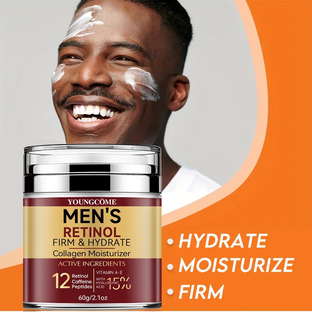 Men's Retinol Firming Face Cream Skincare Moisturizing Collagen Brightening Smooth Wrinkles Facial Face Men Skin Care Treatment - Spotlights shopping