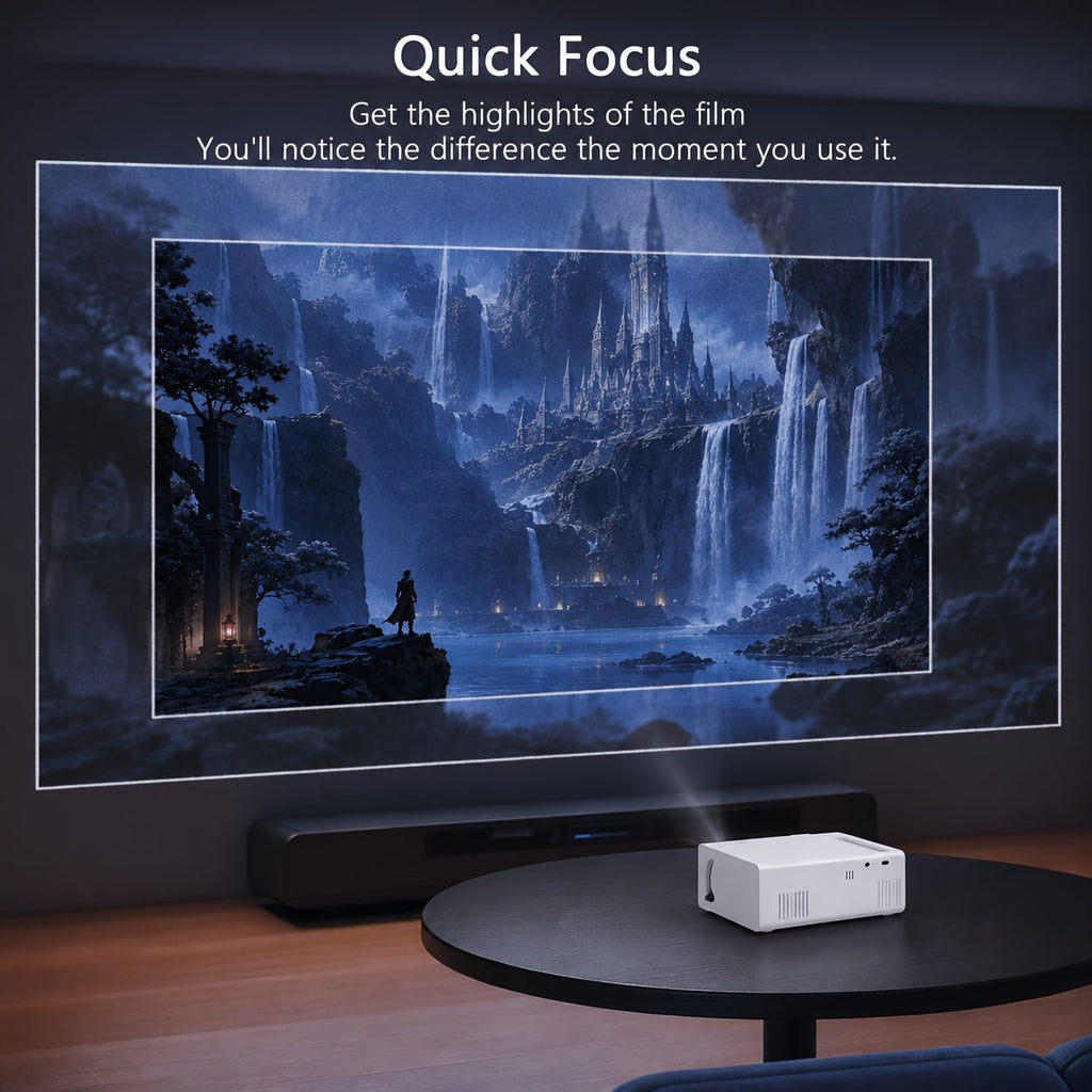 Mini Beamer – Draagbare Projector voor Films & Gaming - Spotlights shopping
