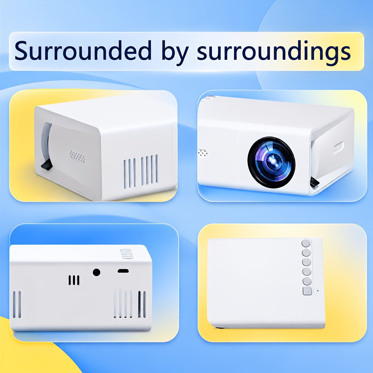 Mini Beamer – Draagbare Projector voor Films & Gaming - Spotlights shopping