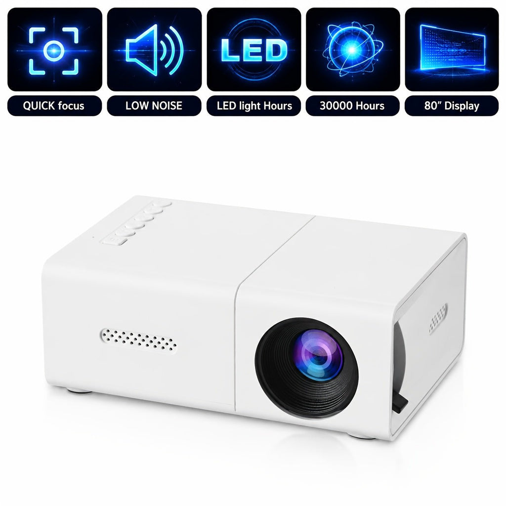 Mini Beamer – Draagbare Projector voor Films & Gaming - Spotlights shopping