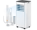 Mobiele Airco 10000 BTU met Actief Koolstoffilter | 45L Airconditioner Wit - Spotlights shopping