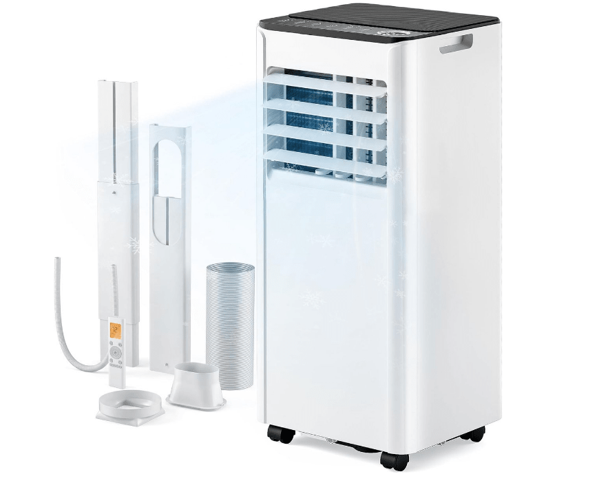 Mobiele Airco 10000 BTU met Actief Koolstoffilter | 45L Airconditioner Wit - Spotlights shopping