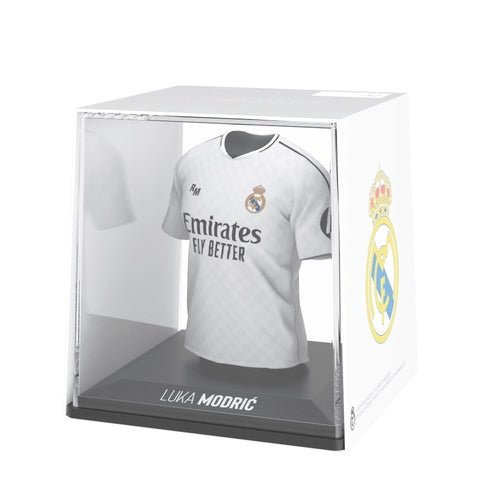 Luka Modrić Real Madrid My Jersey 2024/2025 Home met display case en Augmented Reality