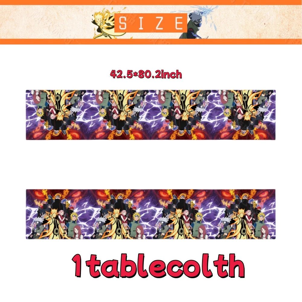 Naruto feestservies set met bekers, borden en servetten voor een anime verjaardagsfeest