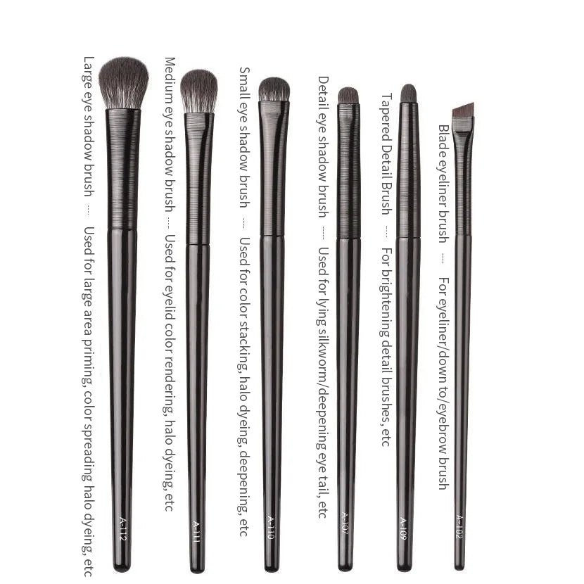 Oogmake-up kwastenset met oogschaduw-, eyeliner- en blendkwasten