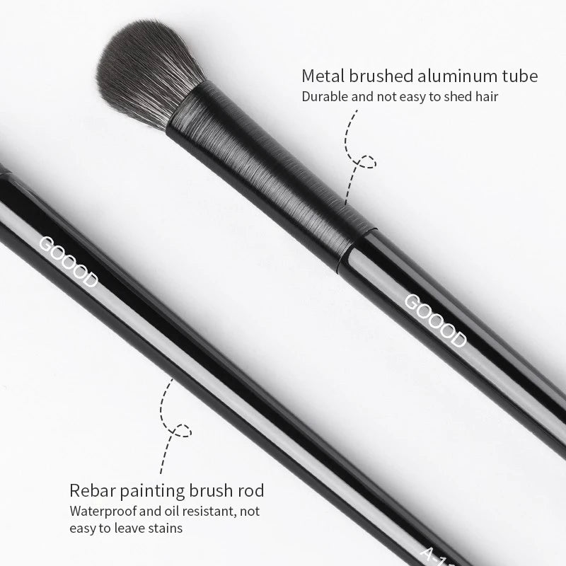 Natural Eye Makeup Brushes Set Eyeshadow Brush Eyebrow Contour Eyeliner Brush Women Eyes Cosmetic Blending Detail Make Up Tools - Spotlights shopping
