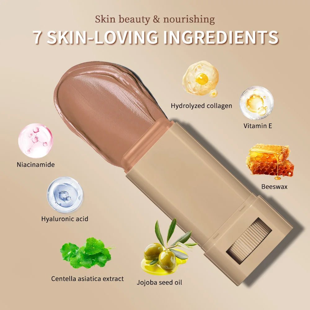 Hydraterende foundation stick met balm- en serumformule voor een natuurlijke make-up look