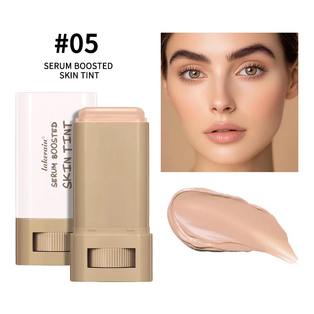 New Balm Serum Boosted Skin Tint Silky Texture Moisturizing Coverage Plumper Even Skin Tone Best Stick Foundation Travel Makeup - Spotlights shopping