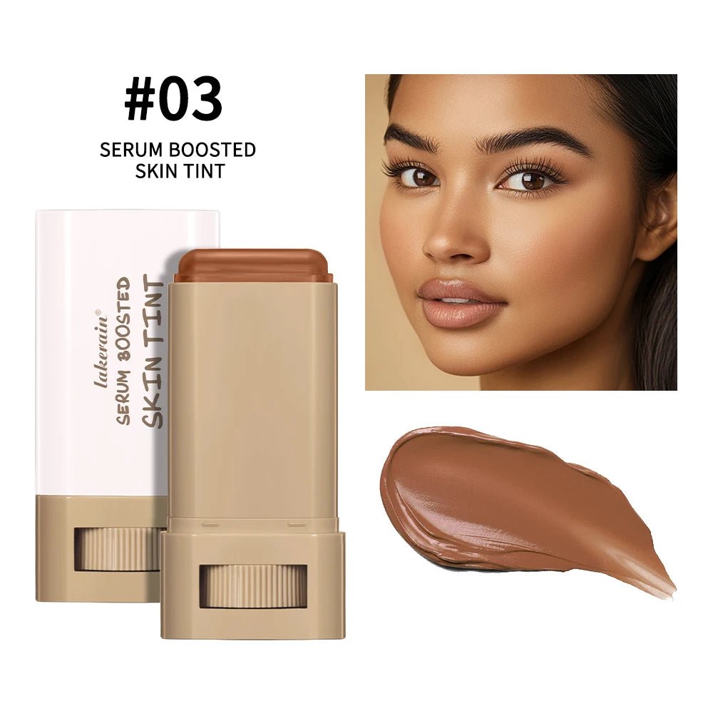 New Balm Serum Boosted Skin Tint Silky Texture Moisturizing Coverage Plumper Even Skin Tone Best Stick Foundation Travel Makeup - Spotlights shopping