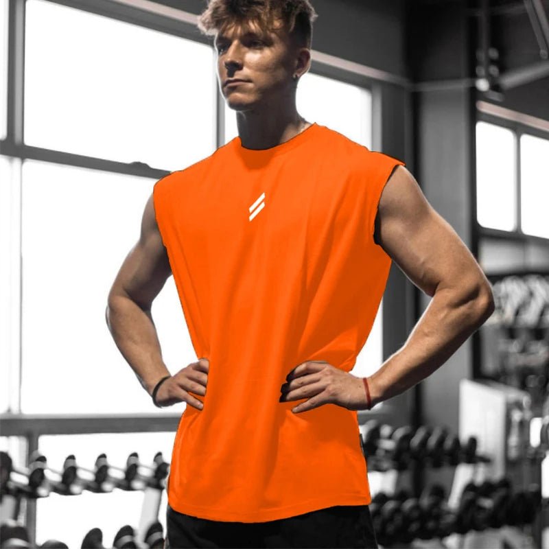 Heren sport tanktop van ademende meshstof voor fitness en hardlopen