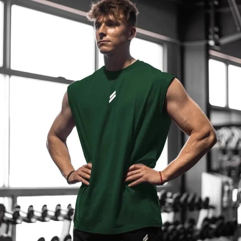Heren sport tanktop van ademende meshstof voor fitness en hardlopen