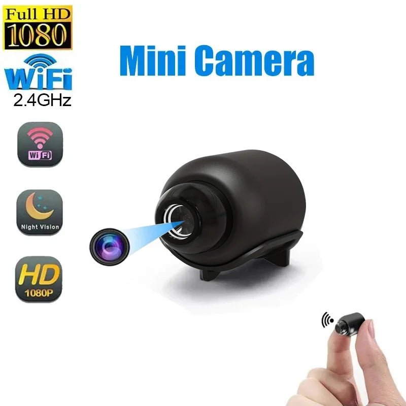 Mini WiFi beveiligingscamera met Full HD, nachtzicht en bewegingsdetectie voor woningbeveiliging