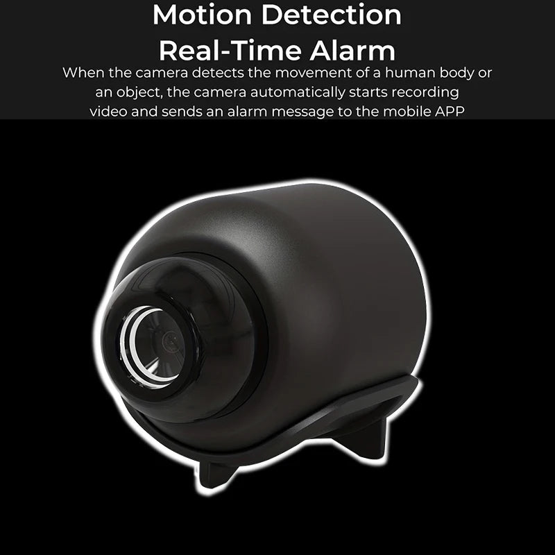 Mini WiFi beveiligingscamera met Full HD, nachtzicht en bewegingsdetectie voor woningbeveiliging