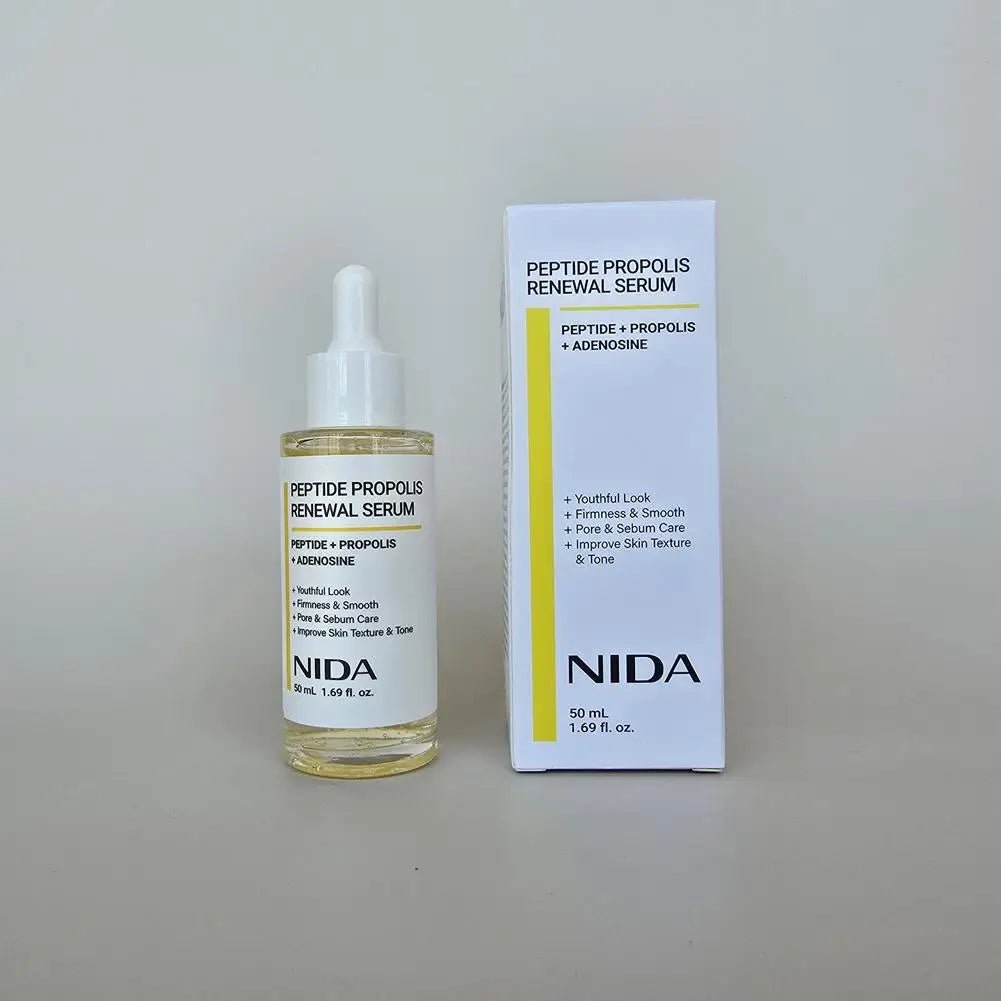NIDA Propolis Peptide Rejuvenation Facial Serum Skin Barrier Double Repair Serum Firming & Smoothing Cream Facial Skin Care Set - Spotlights shopping
